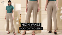 What to Wear with High-Waist Bootcut Trousers