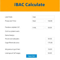 BAC Calculator
