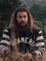 Jason Momoa On the Roam Roamers Striped Sleeves Shirt