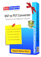 SysInspire NSF to PST Converter